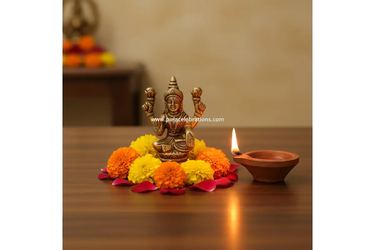 Brass Lakshmi Statue