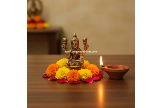 Brass Lakshmi Statue