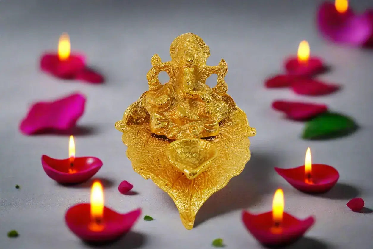 Small Ganesha diya for office desk decor