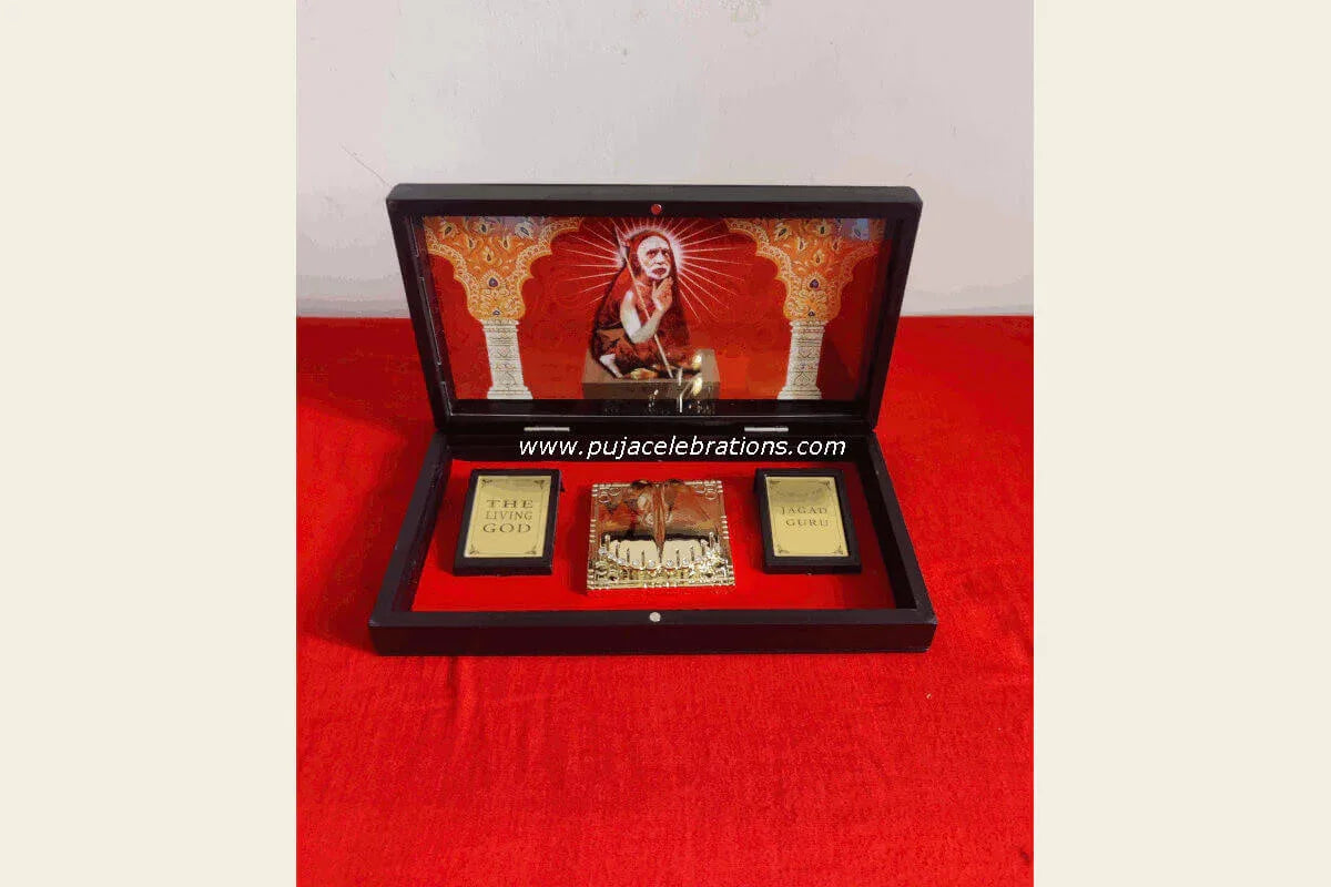 Maha Periyava Charan Paduka Box - Puja Celebrations