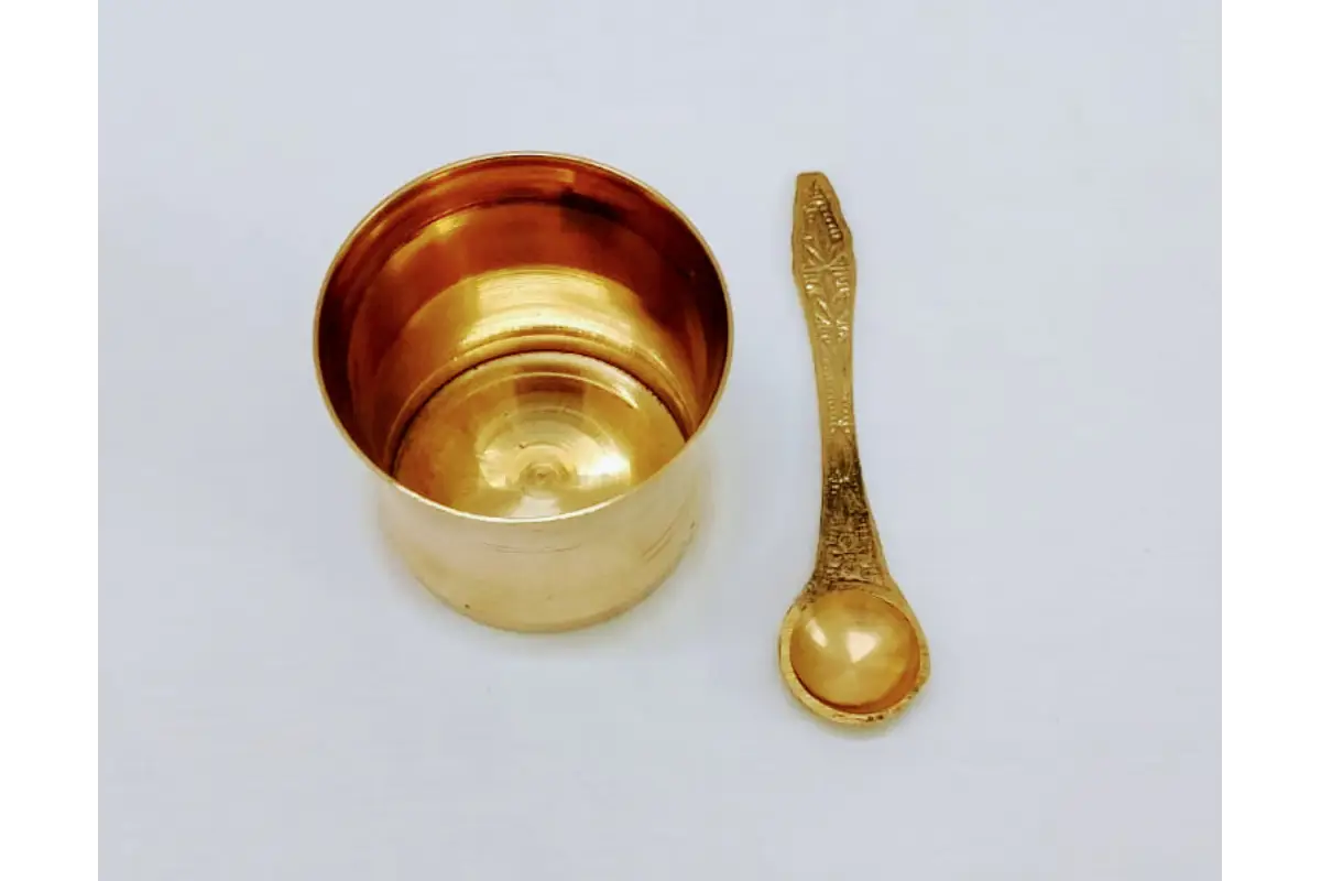 Brass panchapatram height 2.5 inches for home temple