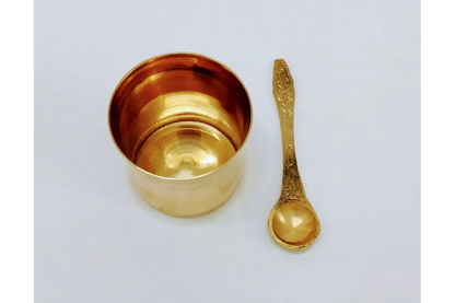 Brass panchapatram height 2.5 inches for home temple