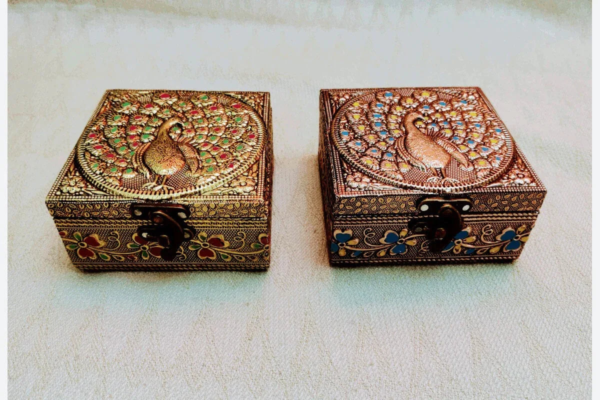 Embossed Jewel Box - Puja Celebrations