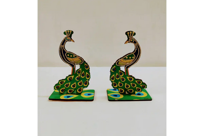 Handcrafted MDF Peacock Plate Decor India