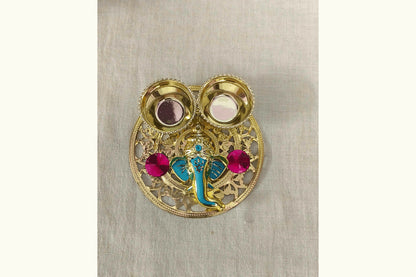 Ganesha With Kumkum Cups