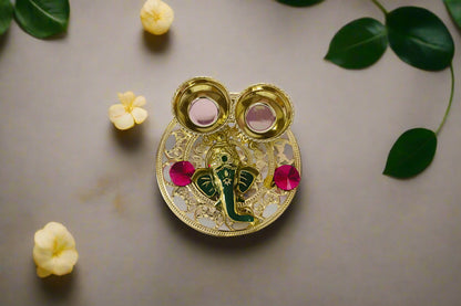 Ganesha With Kumkum Cups