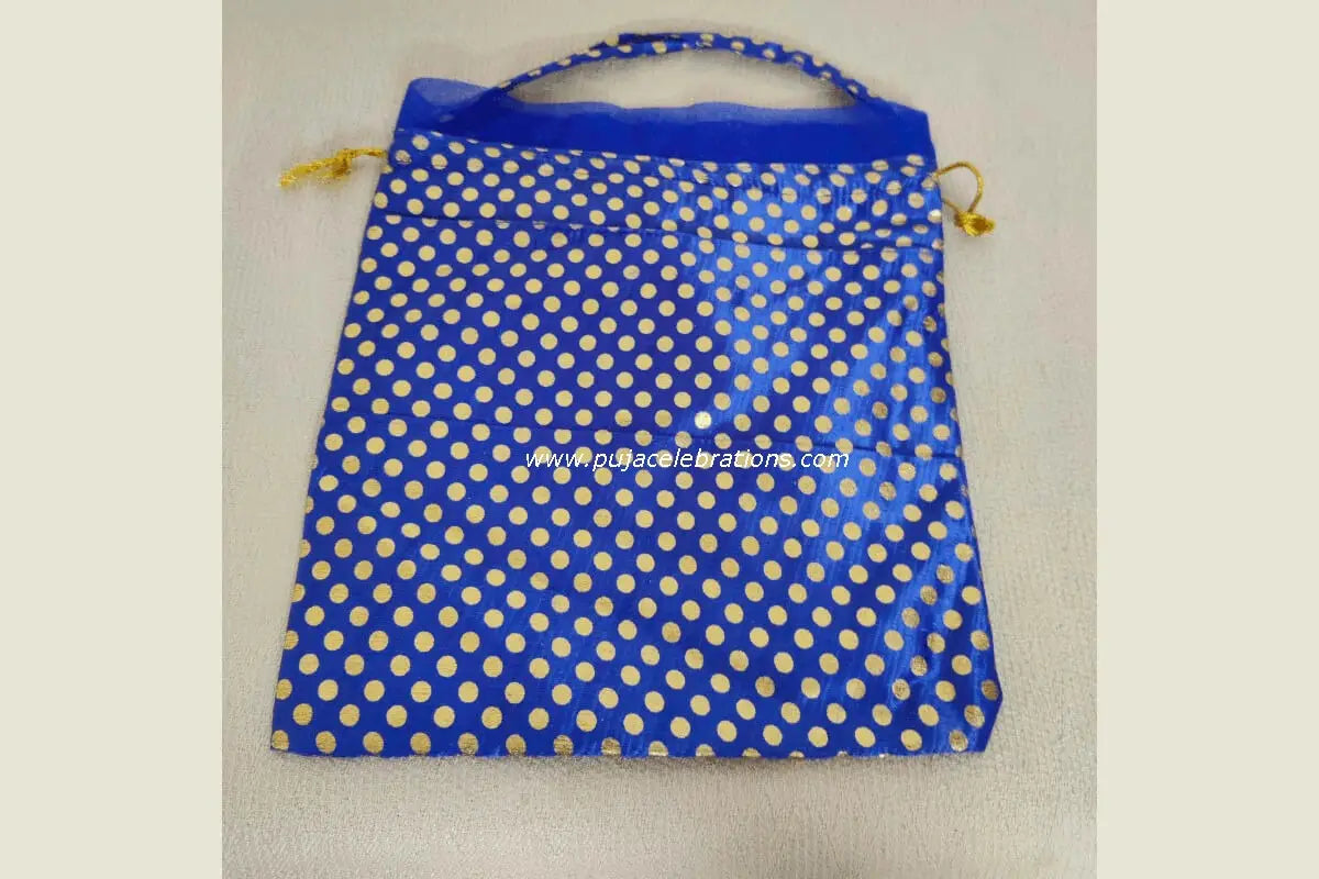 Red, Blue, and Green Return Gift Potli Bags