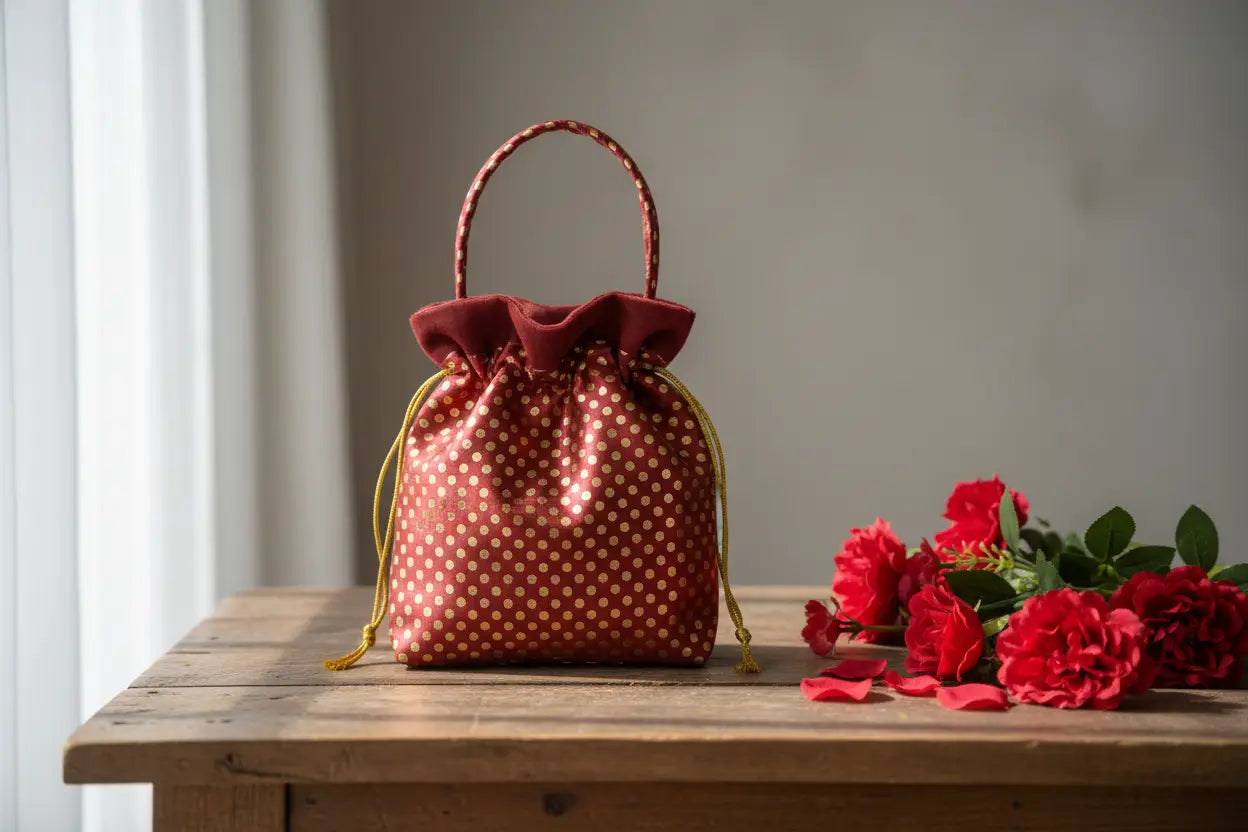 Traditional Fabric Potli Bag for Festive Gifting