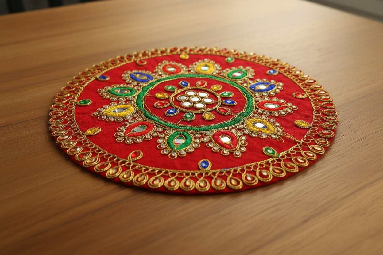 Rangoli Designer Cloth Mat