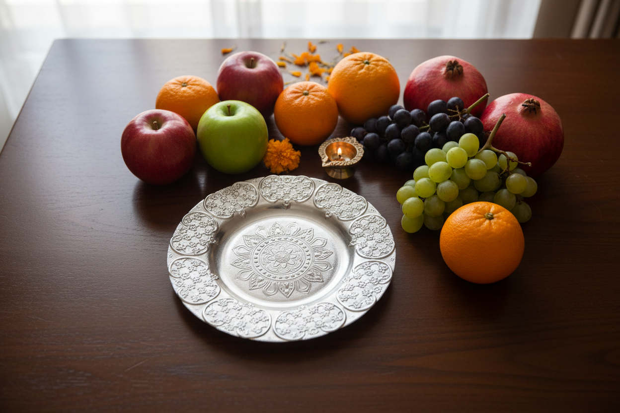 Silver Decorative Plate