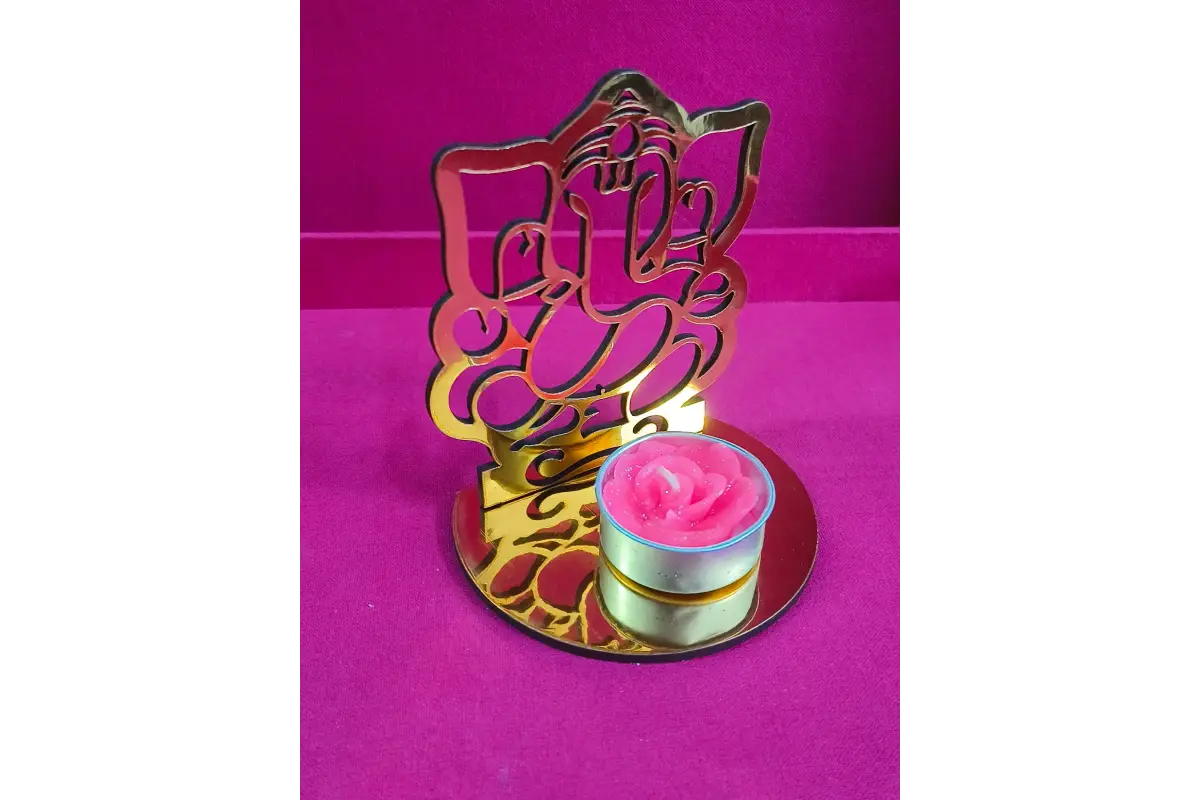 Decorative shadow diya set of 4 for home decor