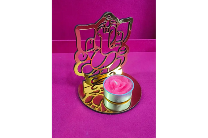 Decorative shadow diya set of 4 for home decor