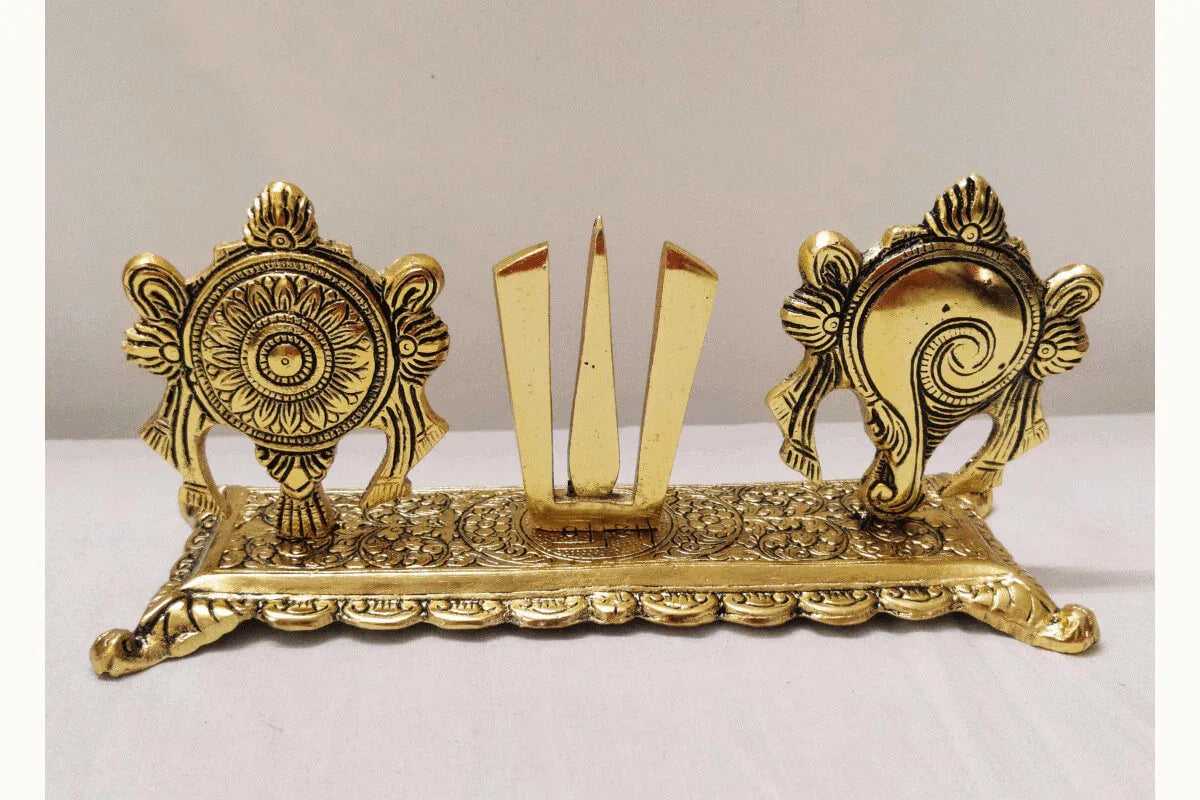 Shankh Chakra Namam Gold - Puja Celebrations
