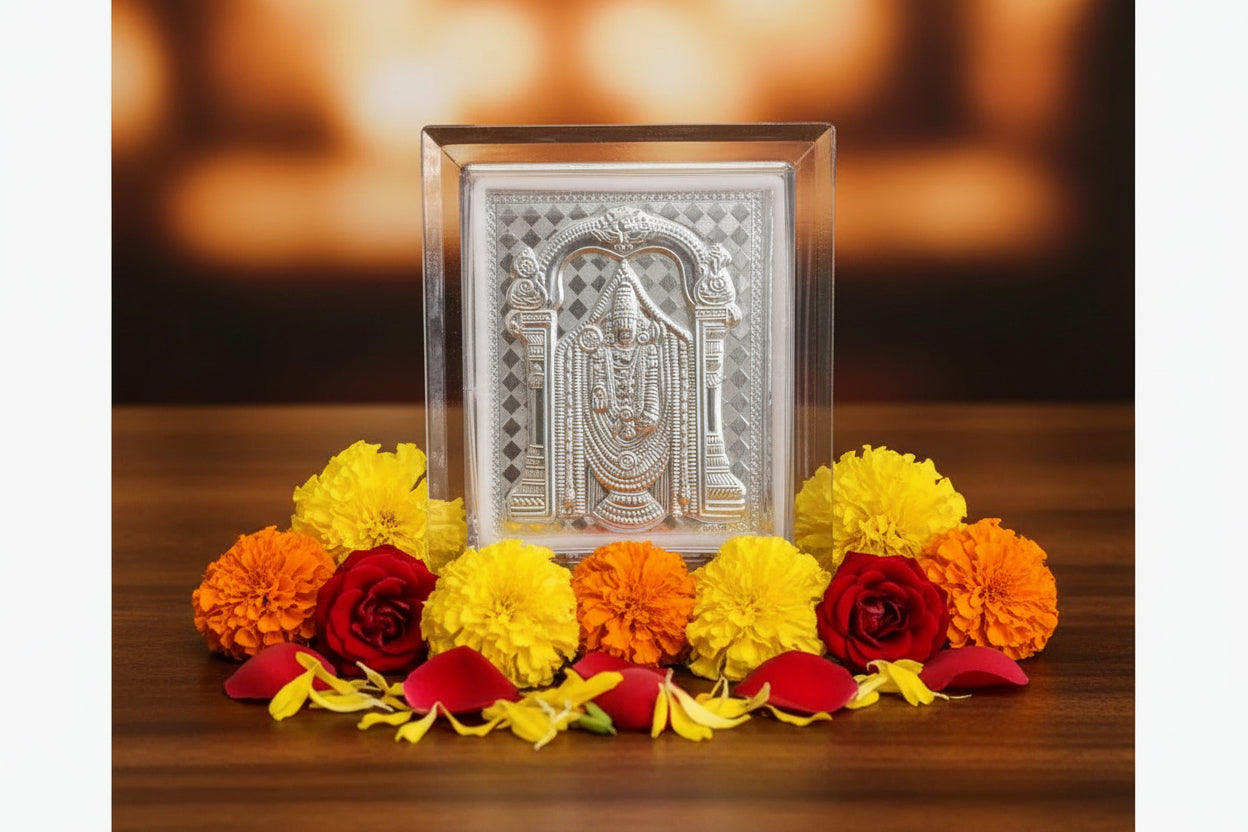 Silver Frame Balaji - Puja Celebrations