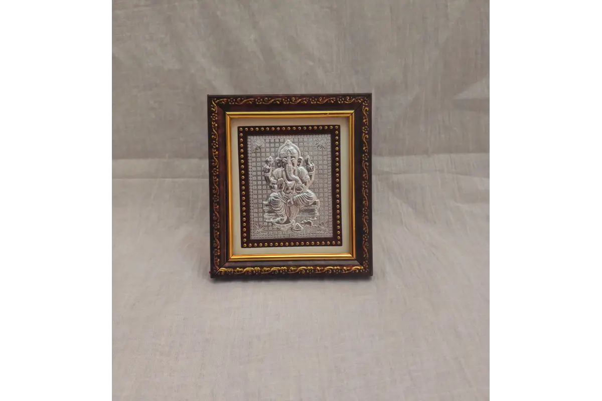 Silver Ganesha Frame