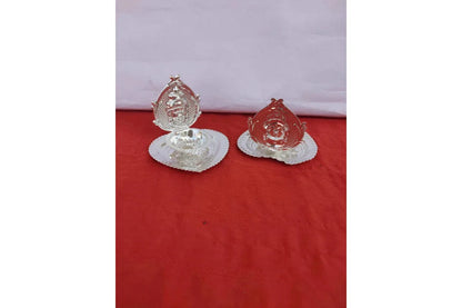 Silver Plated Diya - Upanayanam silver diya gift