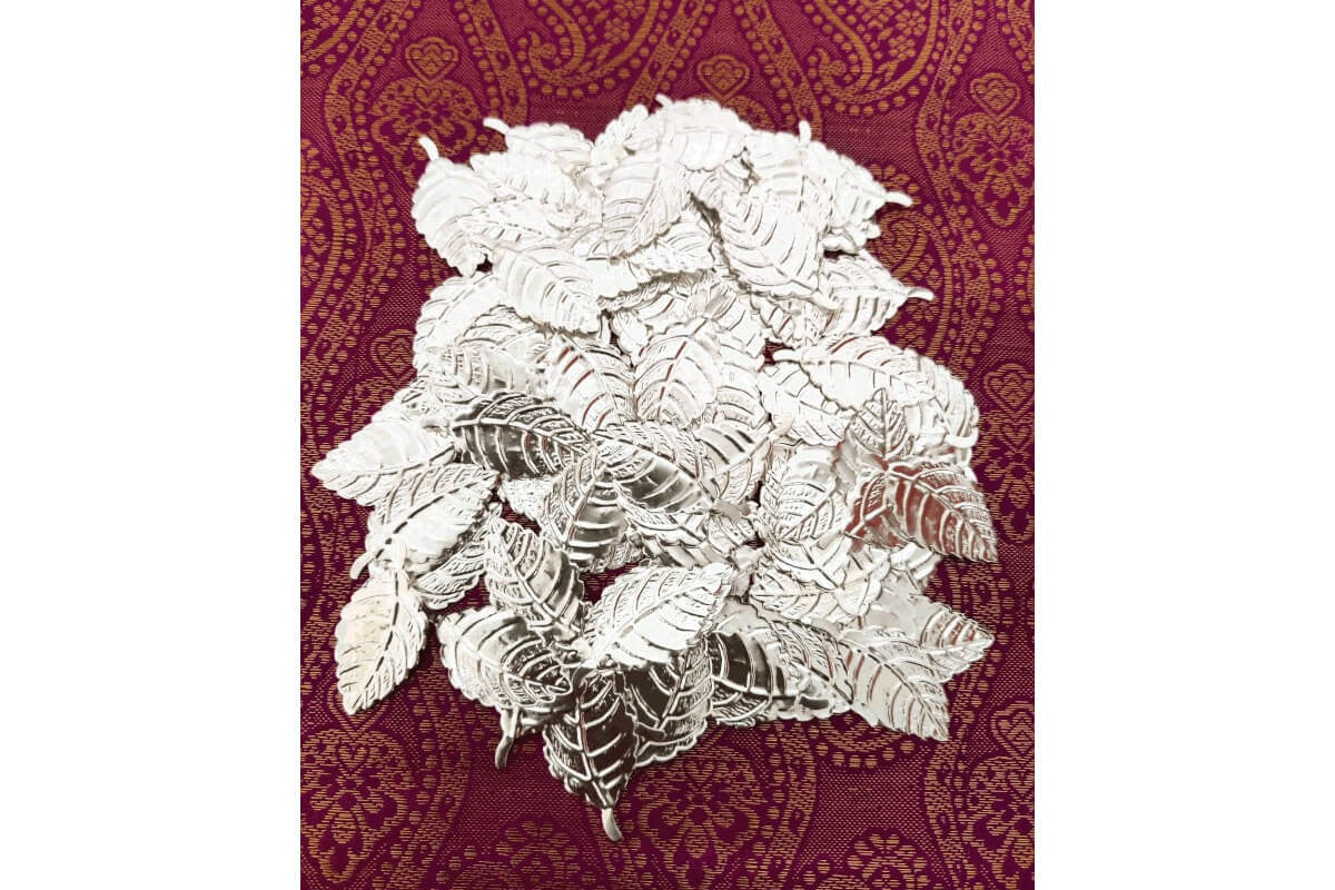 Silver Tulasi Leaf Set