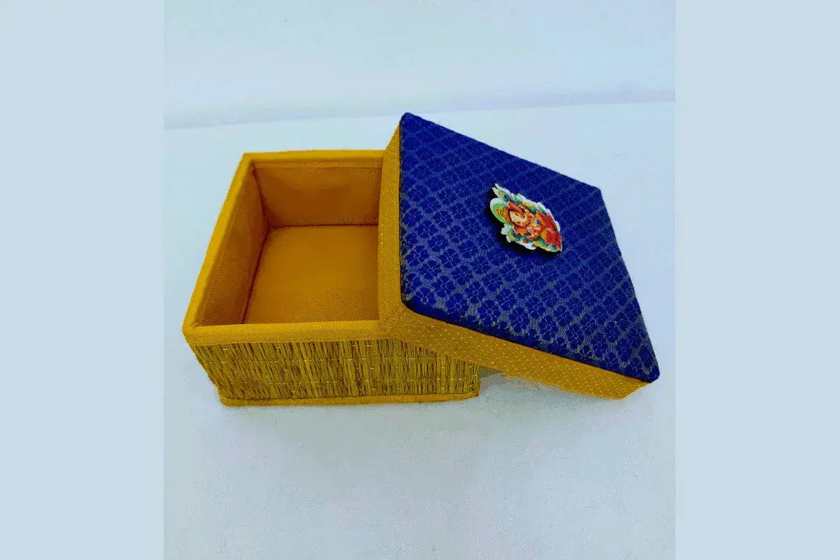 Square Korai Box – eco‑friendly wedding return gift India
