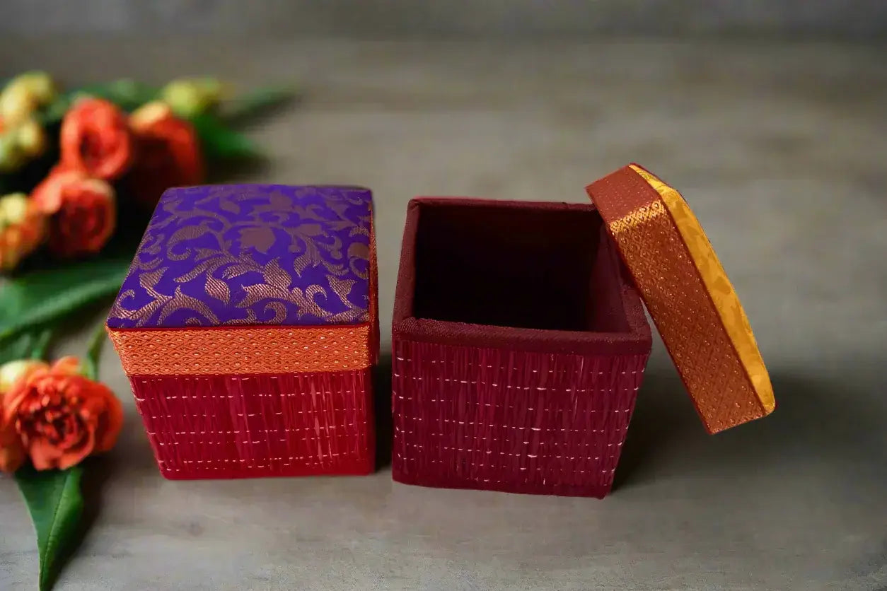 Handwoven korai grass box – puja gift packaging wholesale