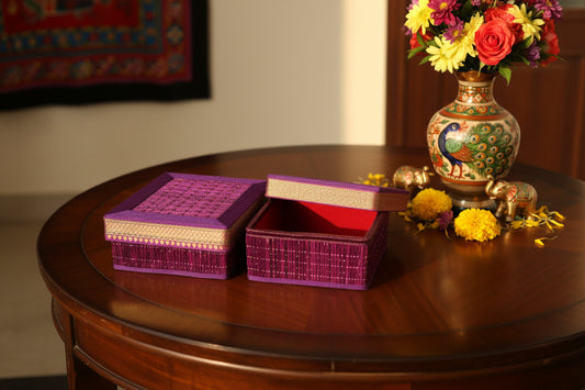Square Plain Korai Box - Puja Celebrations