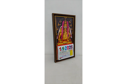 Tamil Daily Sheet Calendar with God Frame 2026 - Puja Celebrations