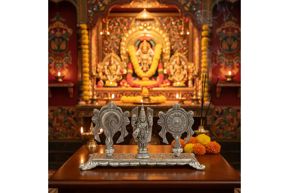Tirupati Balaji Shankh Chakra Stand