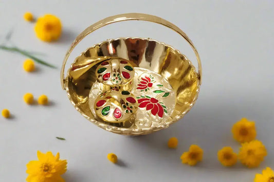 Decorative Basket Kumkum Box/ Puja Celebrations