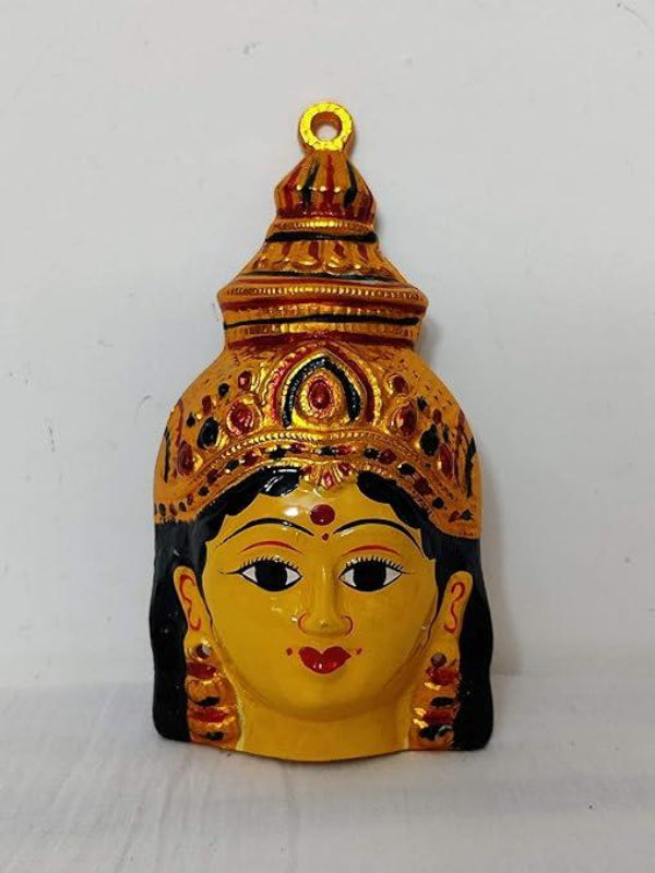 Varalakshmi Devi Amman Yellow Face Mukhvada - Puja Celebrations