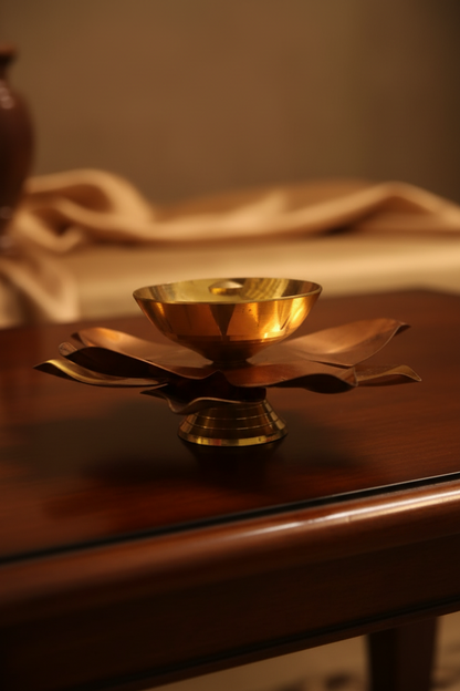 Brass Lotus Kamal Diya