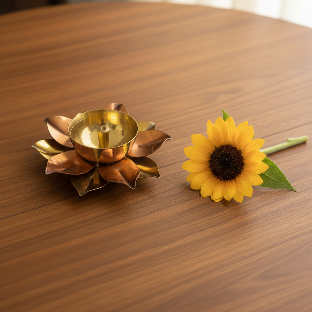 Brass Lotus Kamal Diya