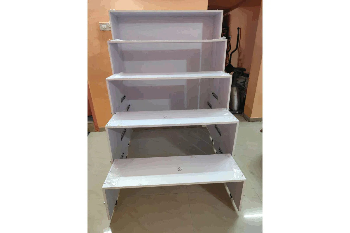 Drawer Style Wooden Golu Stand - Puja Celebrations