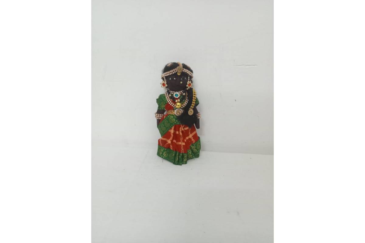 Decorated Wooden Marapachi Doll Pair