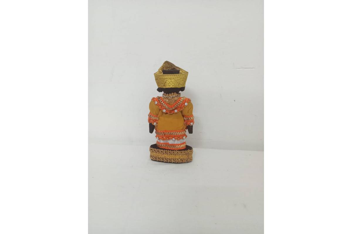 Decorated Wooden Marapachi Doll Pair