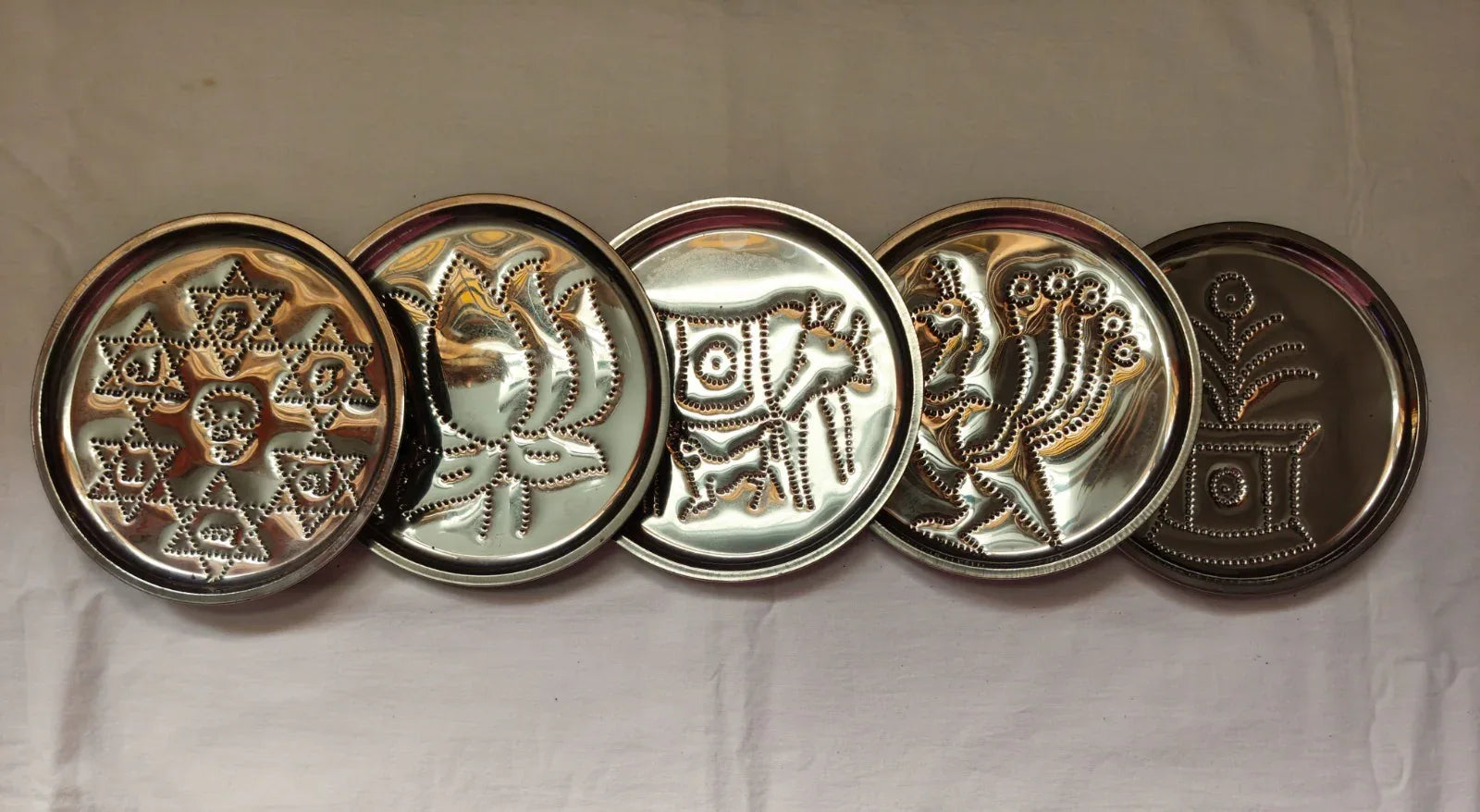Steel Rangoli Stencil Plate - Puja Celebrations