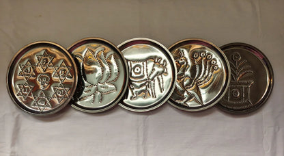 Steel Rangoli Stencil Plate - Puja Celebrations
