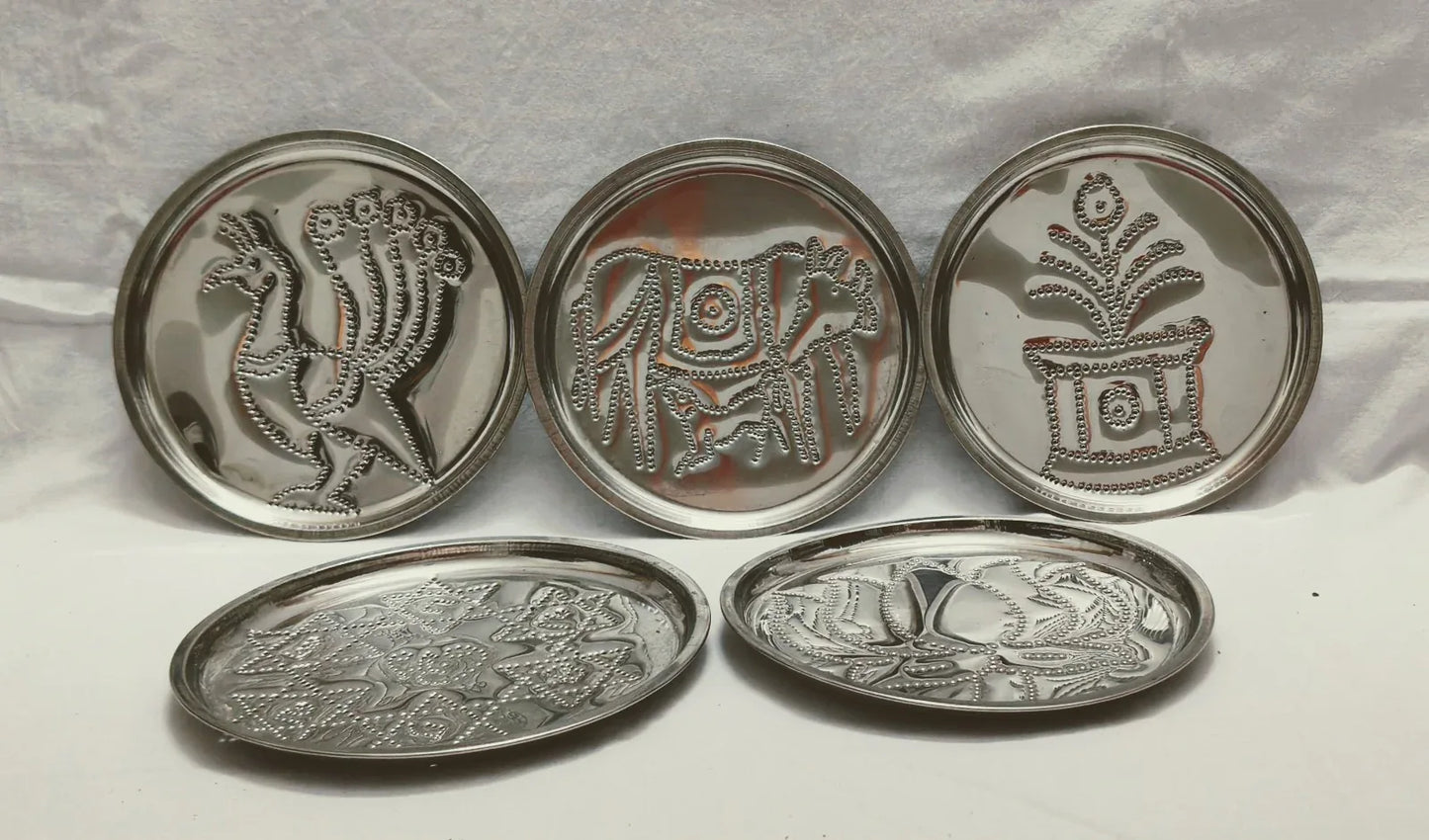 Steel Rangoli Stencil Plate - Puja Celebrations