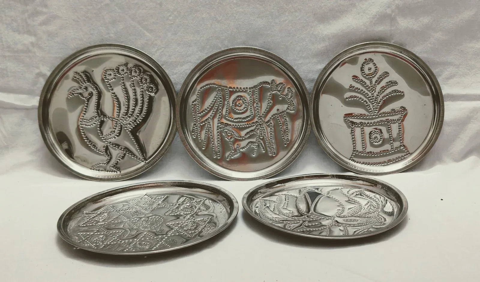 Steel Rangoli Stencil Plate - Puja Celebrations