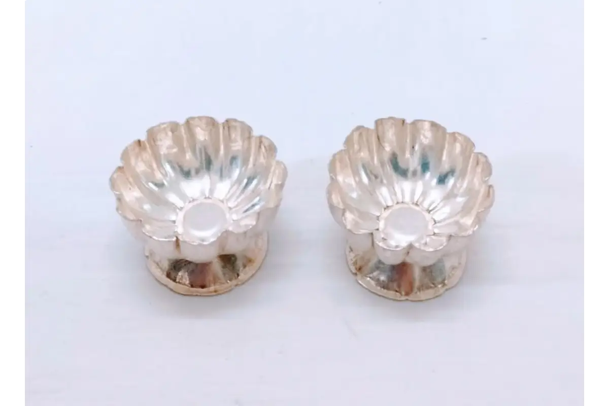 German Silver Two Cup Stand – Perfect for Engagement, Baby Shower & Wedding Return Gifts