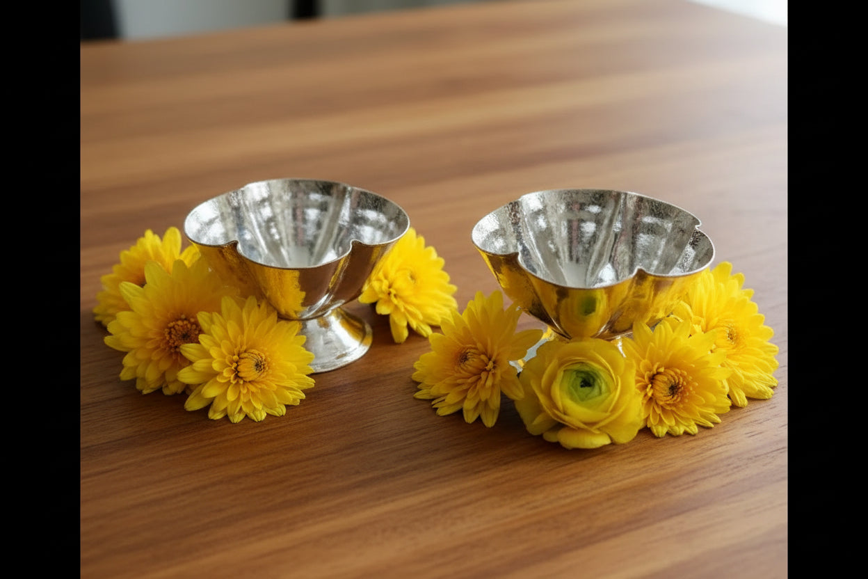White Metal Mini Cup – Elegant Return Gifts for Weddings & Housewarming