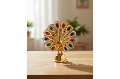 White Metal Peacock Gold