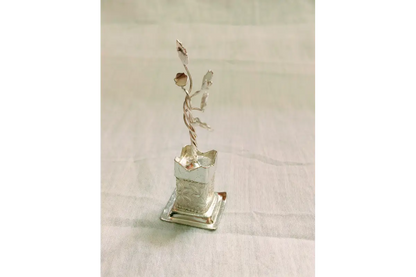 White_Metal_Tulasi_Plant - Akshaya Tritiya gifts