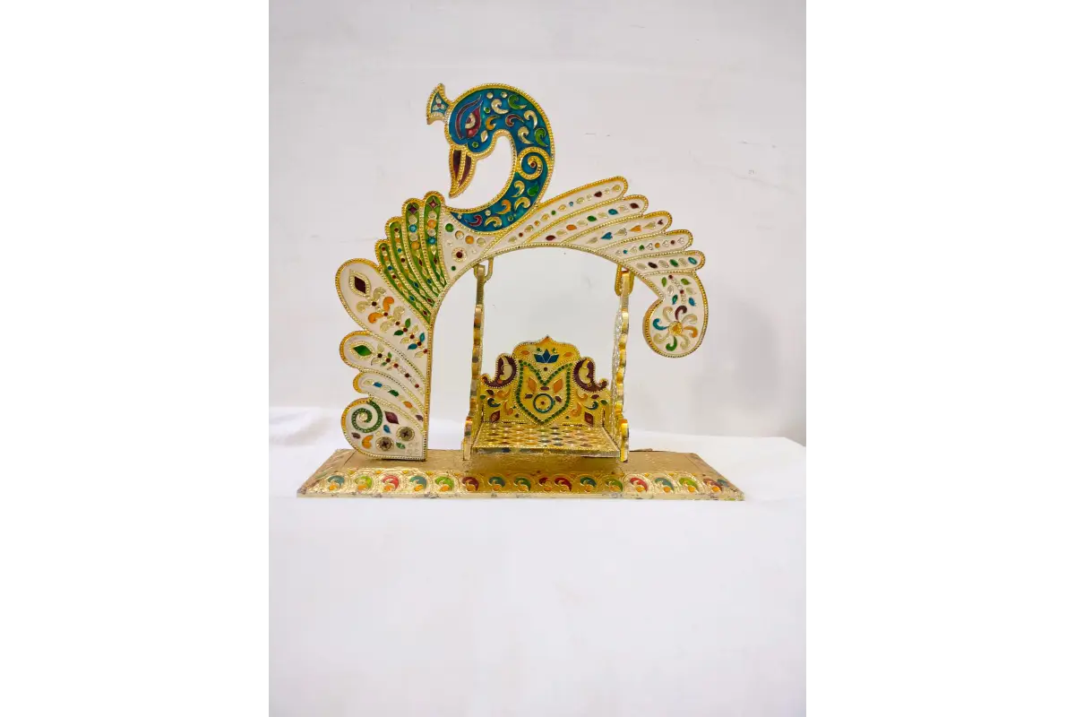 Varalakshmi Puja Wooden Meenakari Jhula