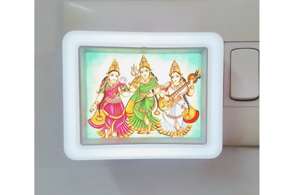 Unlit view of clear acrylic panel and sturdy ABS base of divine LED night light