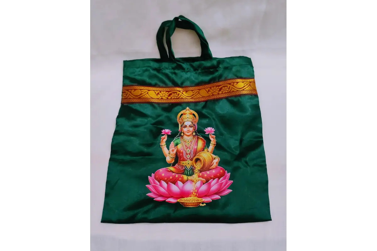 Assorted vibrant color options in satin cloth thamboolam bags available for wholesale orders