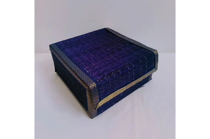 Assorted color fabric trims on Korai foldable gift boxes available wholesale