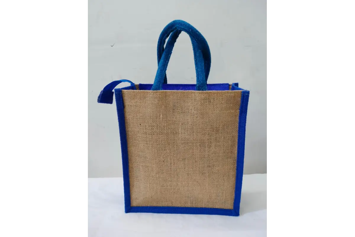 Durable Jute Utility Bag with Traditional Indian Kalamkari Art Design