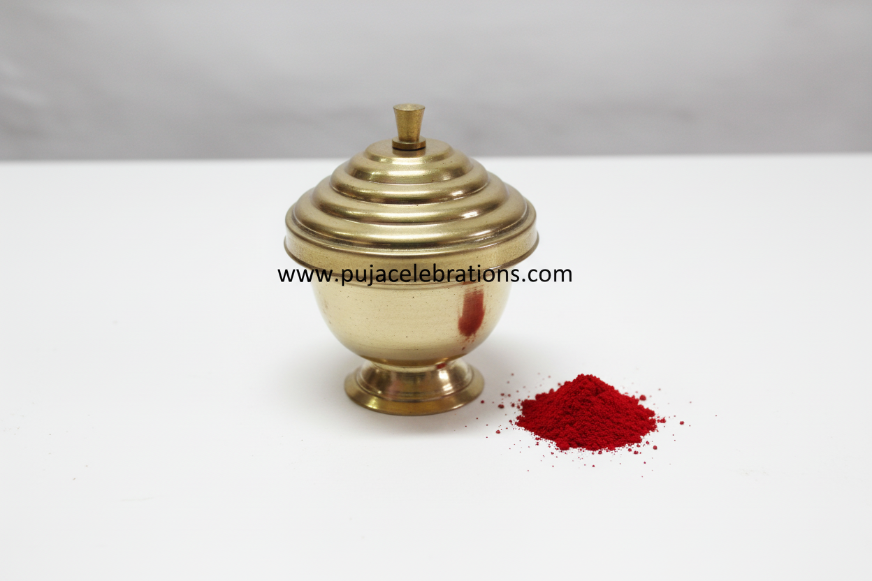 Brass Kumkum Pot