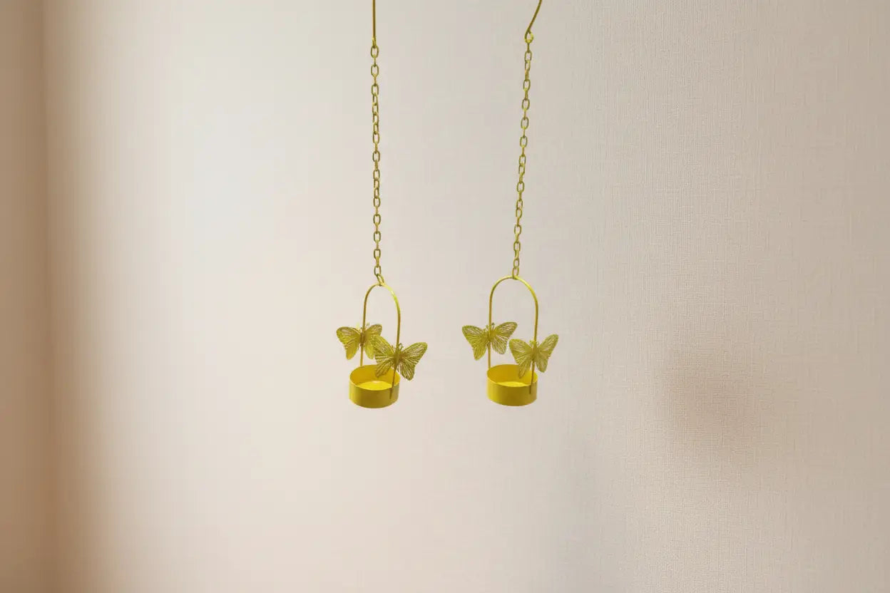 Elegant butterfly tealight holder for baby showe