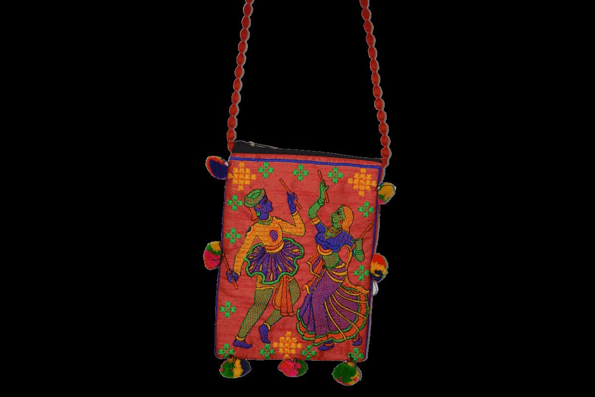 Sling Bag With Embroidery