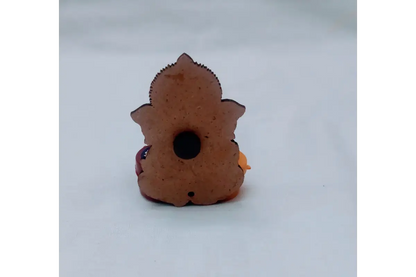 Rear view of Ganesha Haldi Kumkum set showing strong magnet for fridge attachment